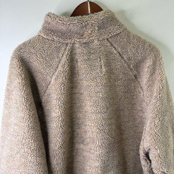 Urban Outfitters BDG Tan Teddy Sherpa Jacket Size Large Oversized - Picture 7 of 14